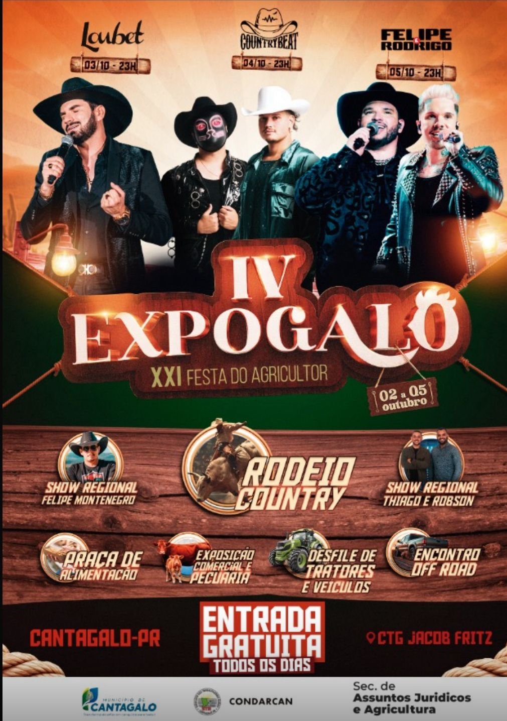 IV Expogalo e XXI Festa do Agricultor prometem agitar Cantagalo-PR